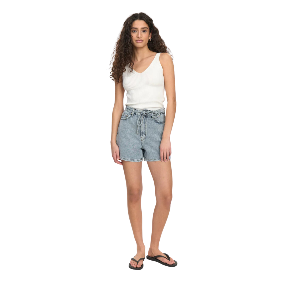 NÜMPH || NUBROOKLYN SHORTS LIGHT BLUE BLEATCH