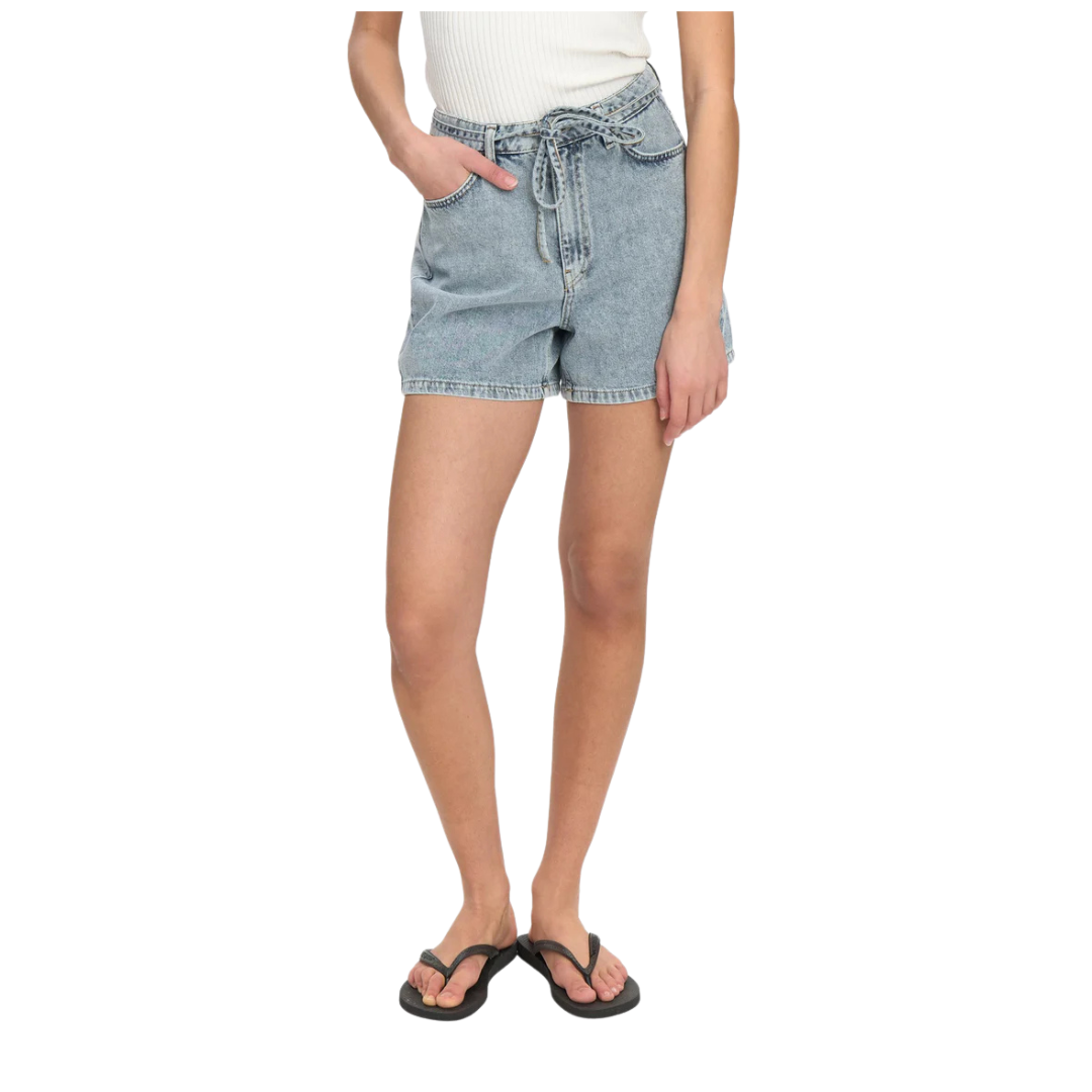 NÜMPH || NUBROOKLYN SHORTS LIGHT BLUE BLEATCH