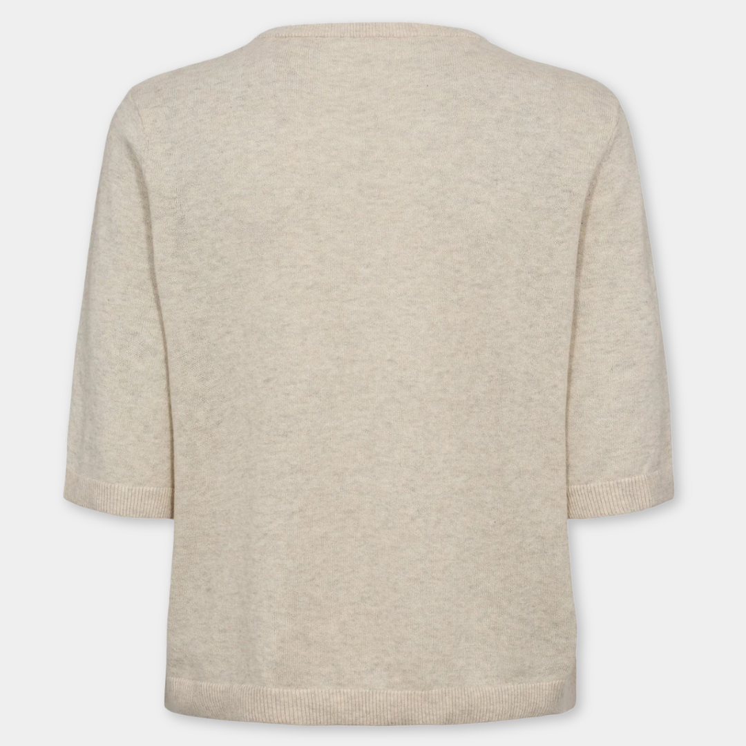 NÜMPH || NUCALLY SS PULLOVER BIRCH MELANGE