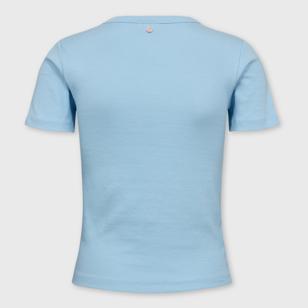 NÜMPH || NUMAKENY CROPPED TEE AIRY BLUE