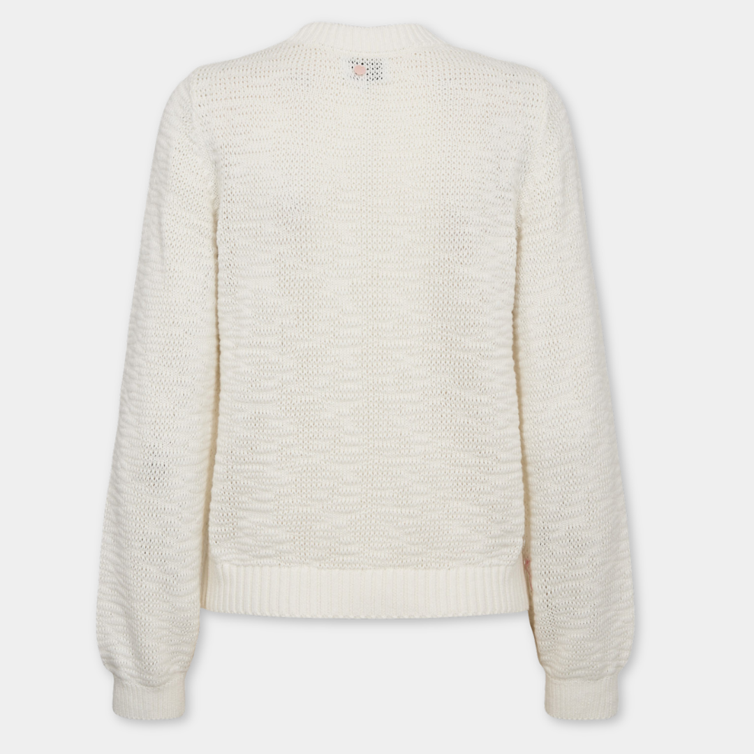 NÜMPH || NUMIRNA CROPPED PULLOVER CLOUD DANCER