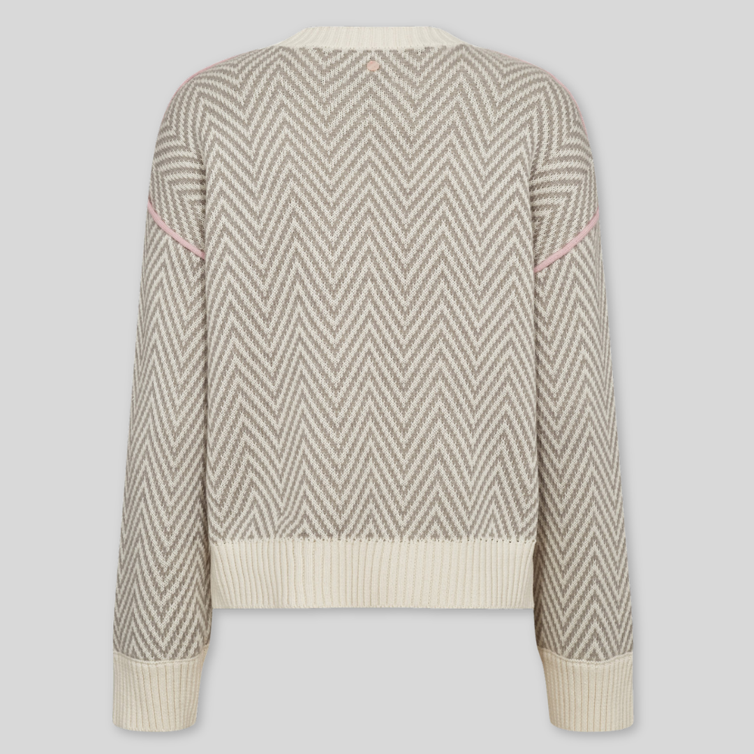 NÜMPH || NURAVISSI PULLOVER LIGHT GREY MEL.