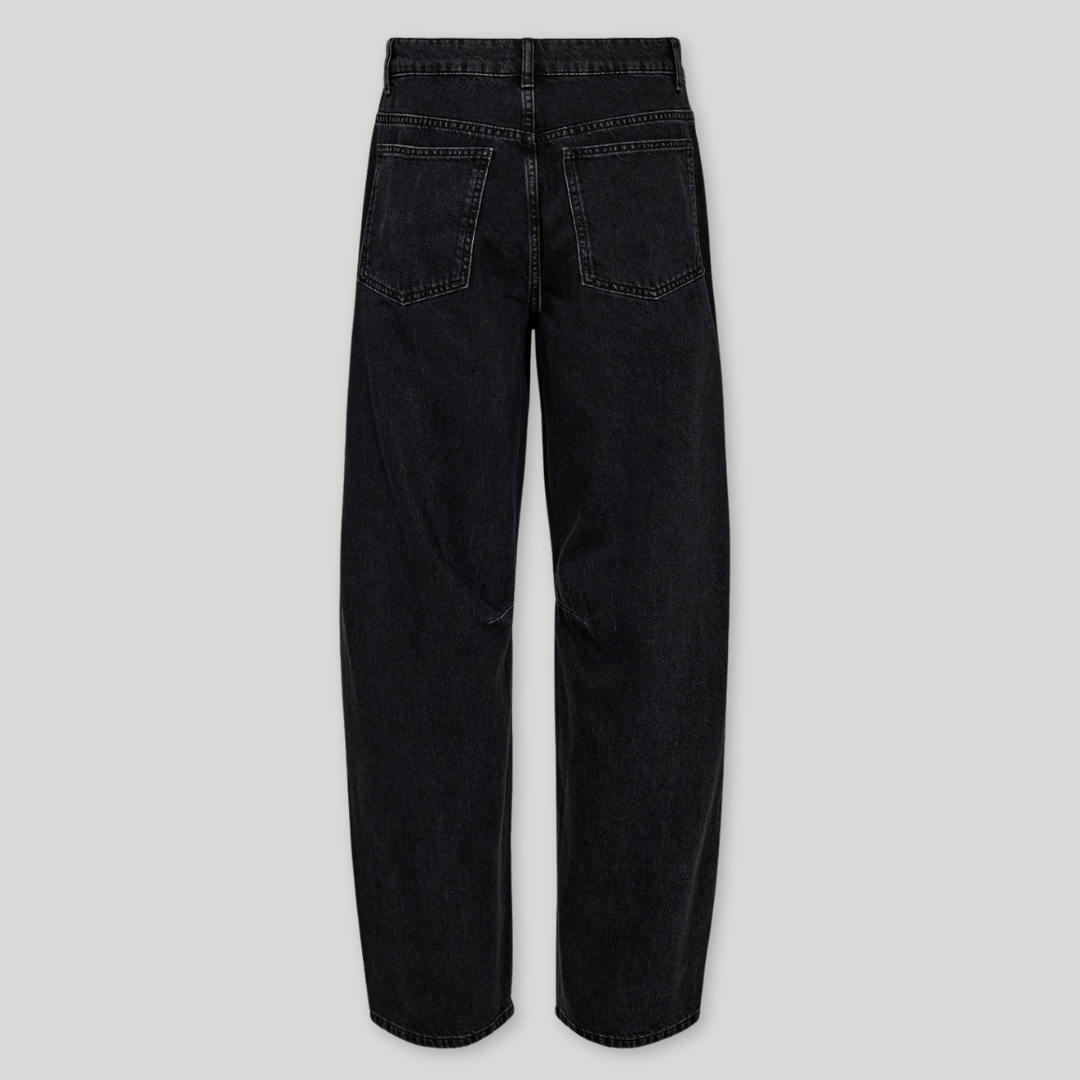 NÜMPH || NUSEVILLE MR BARREL JEANS BLACK WASHED DENIM 32“