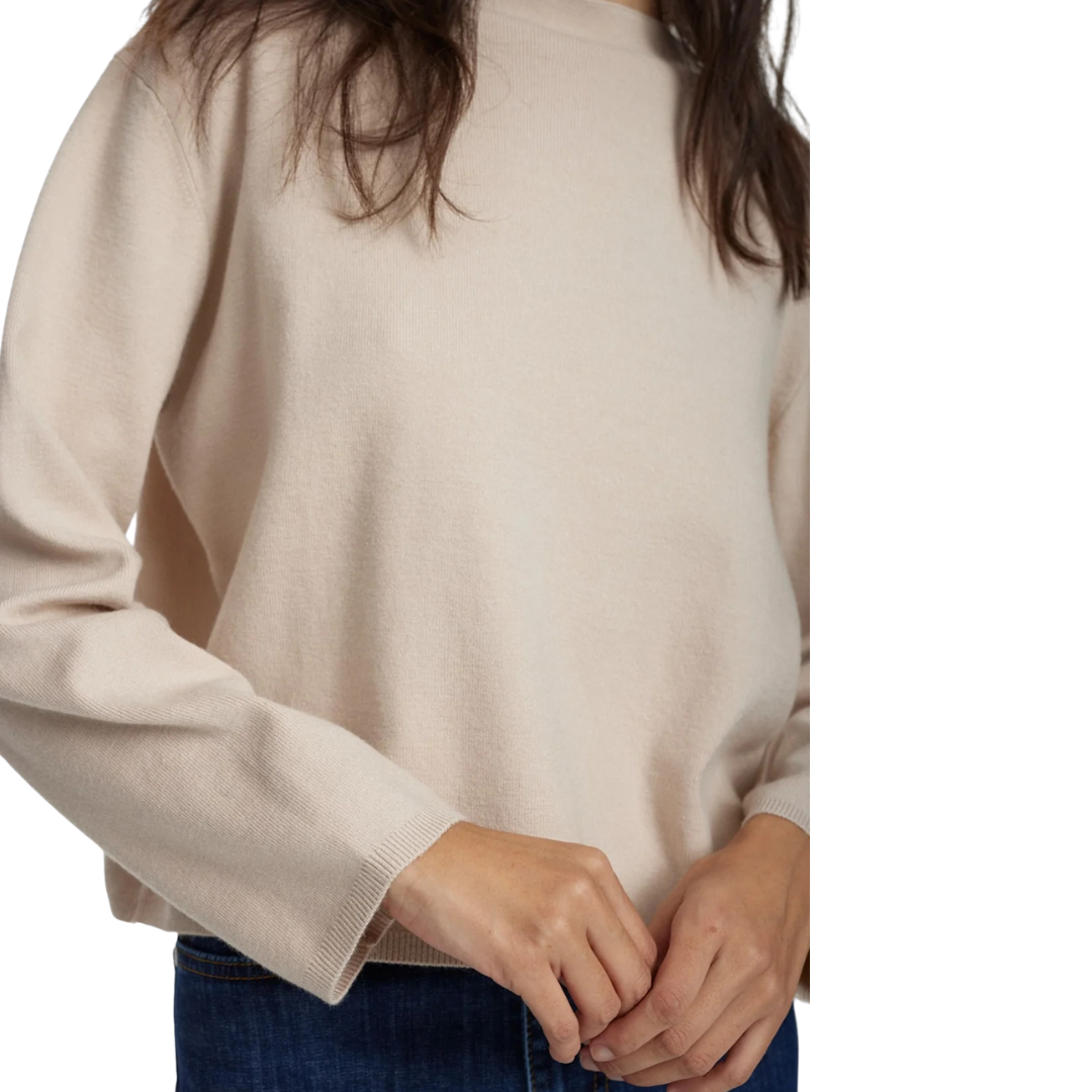 NÜMPH || NUCARMA CROP PULLOVER Grey Morn