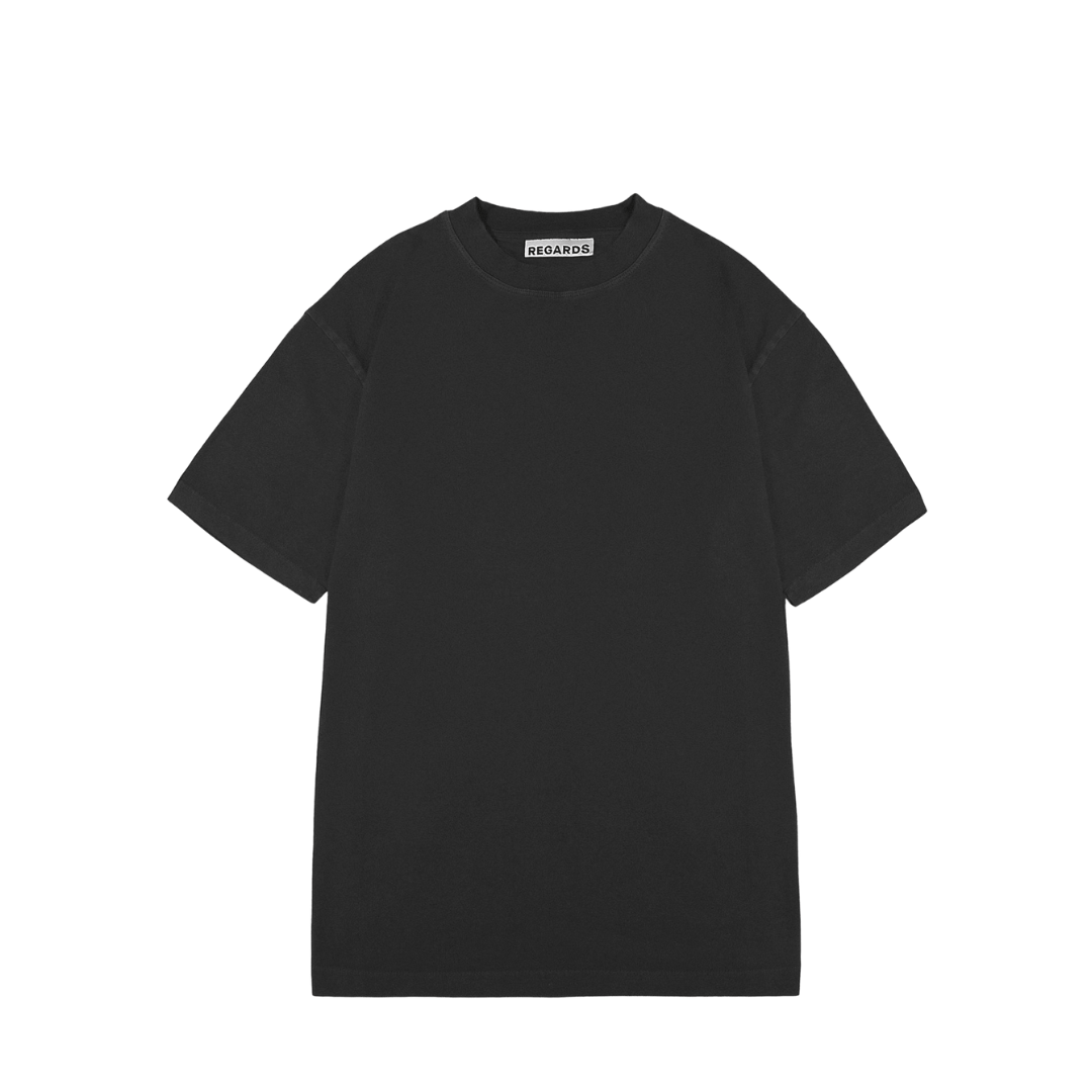 REGARDS || RELAXED TEE BLANK WASHED BLACK