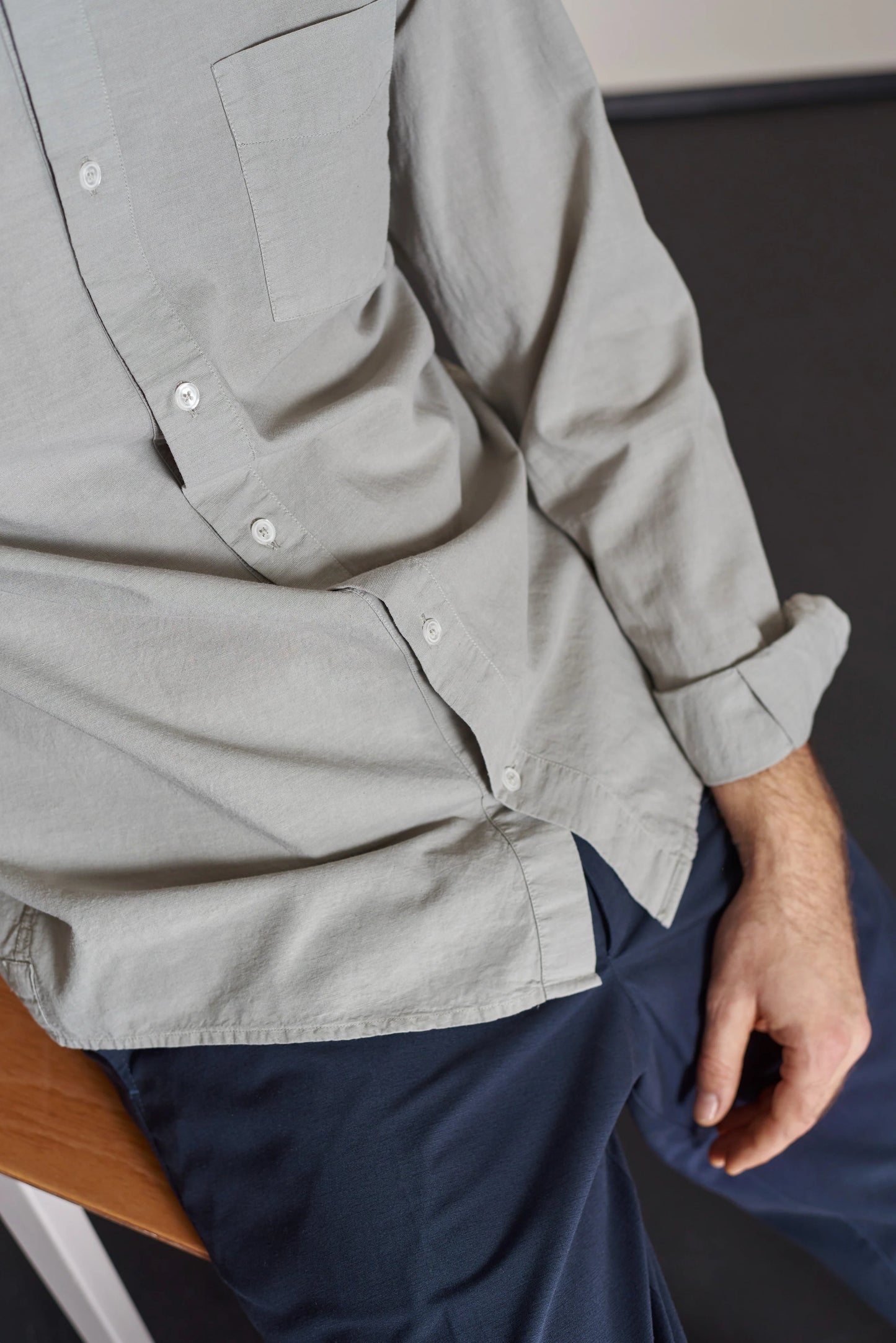 ABOUT COMPANIONS || SIMON SHIRT TENCEL LINEN REED