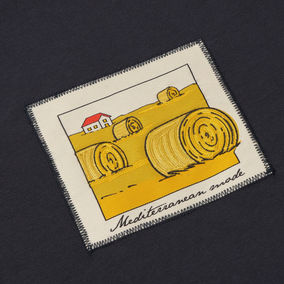 THINKING MU || STRAW CAMP NAVY AARON TEE MEN