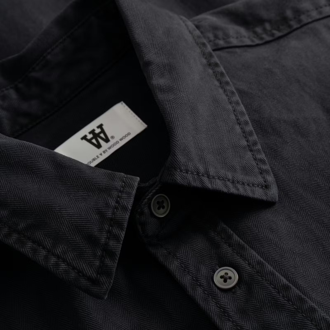 WOOD WOOD || COOPER SHIRT BLACK
