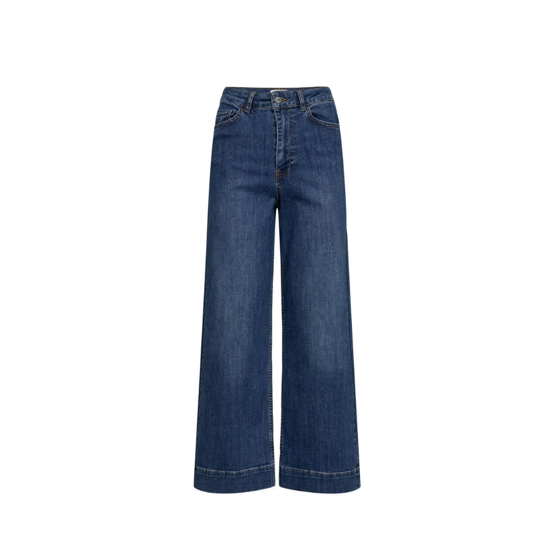 NÜMPH || NUPARIS JEANS CROPPED MEDIUM BLUE