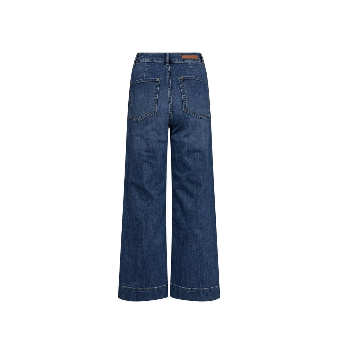 NÜMPH || NUPARIS JEANS CROPPED MEDIUM BLUE