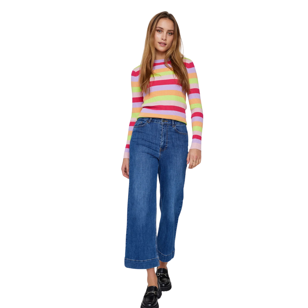 NÜMPH || NUPARIS JEANS CROPPED MEDIUM BLUE