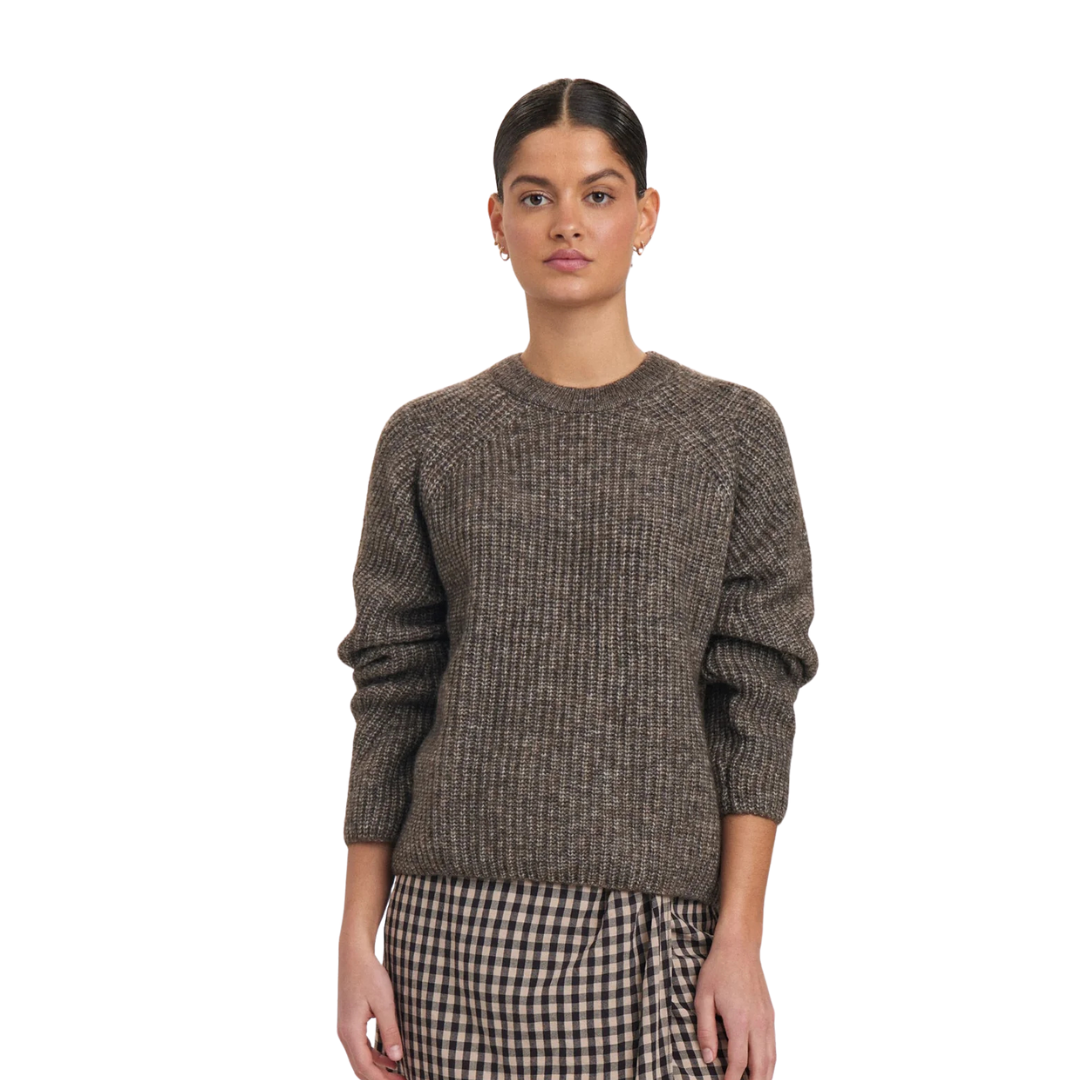 NÜMPH || NUZINDI PULLOVER DARK EARTH
