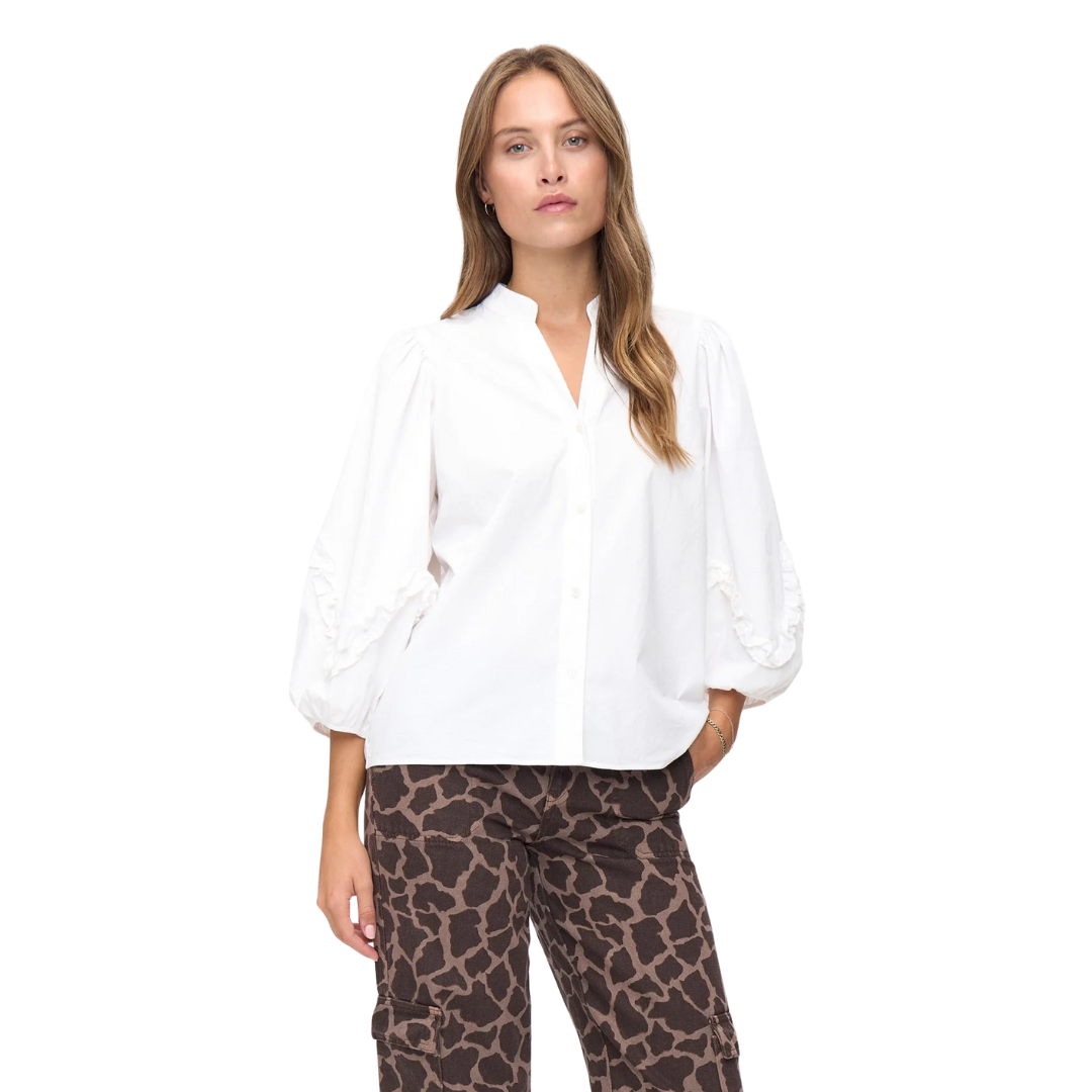 NÜMPH || NUAIKO SHIRT BRIGHT WHITE