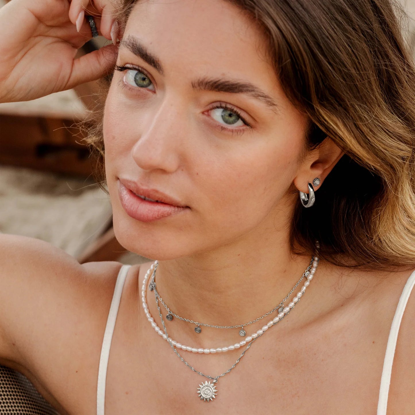 LUAMAYA ||  SEEKER HOOPS SMALL SILBER