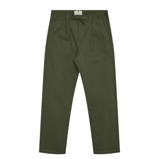 ANERKJENDT || AKJAN COTTON PLEAT ELA PANTS OLIVINE