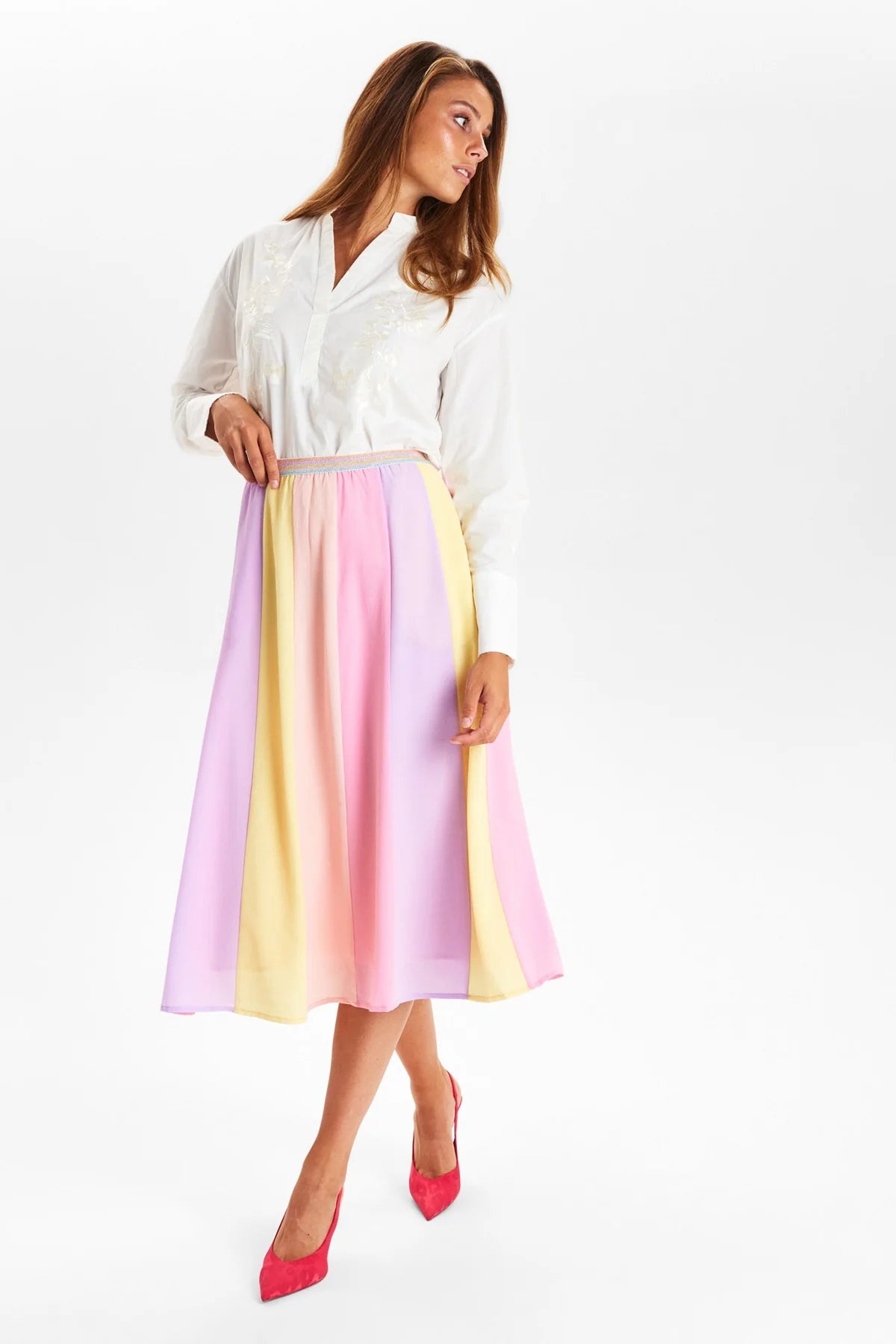 NÜMPH || NUPENELOPE SKIRT PFIRSICH MELBA