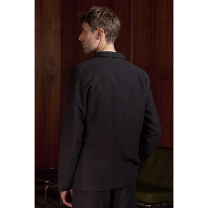 ABOUT COMPANIONS || ELMAR BLAZER ECO FLANNEL STRIPED CHARCOAL