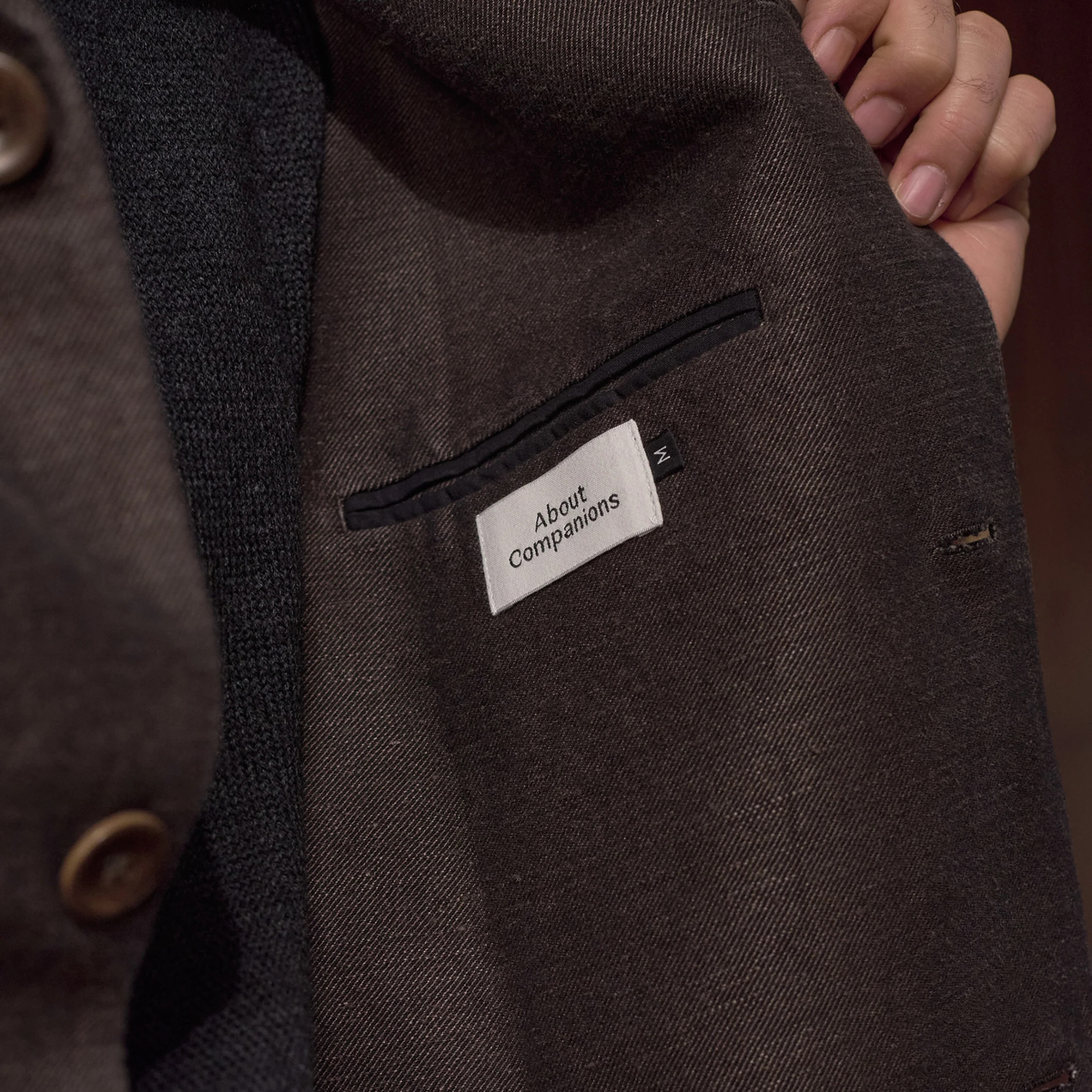 ABOUT COMPANIONS || ELMAR WINTERLINEN BLAZER COFFEE