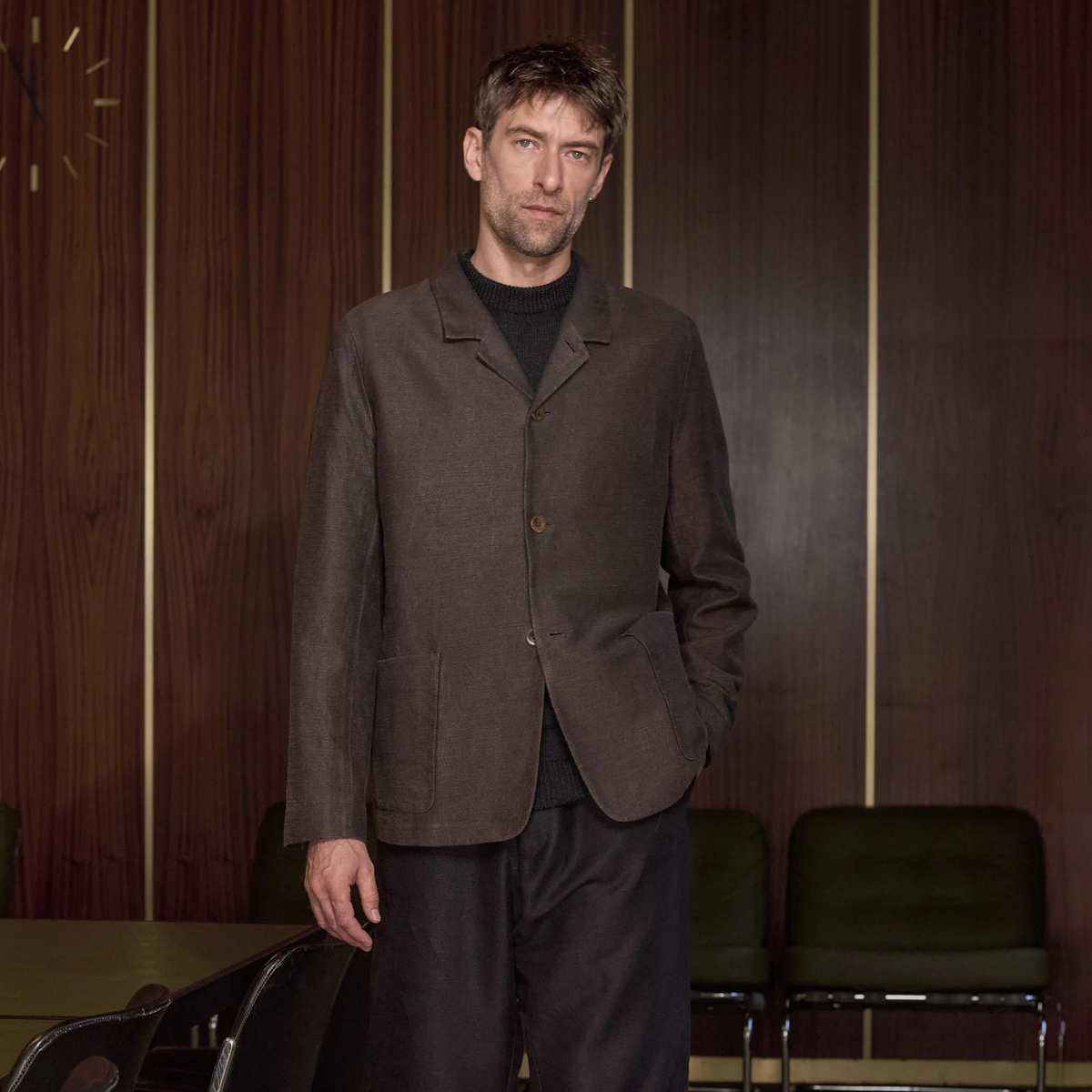 ABOUT COMPANIONS || ELMAR WINTERLINEN BLAZER COFFEE