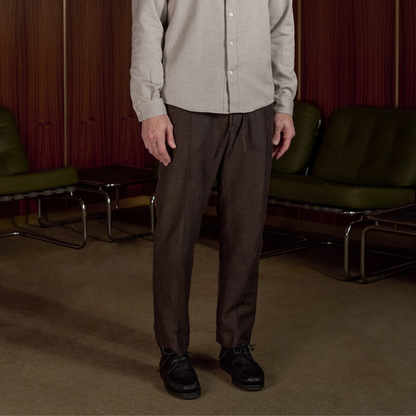 ABOUT COMPANIONS || MAGNUS TROUSERS LINEN COFFEE