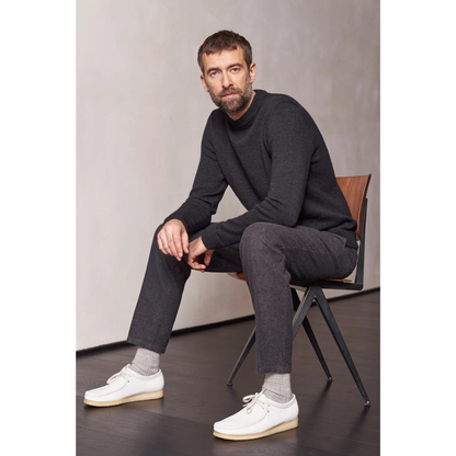 ABOUT COMPANIONS || MORTEN JUMPER PURE MERINO MEL. BLACK