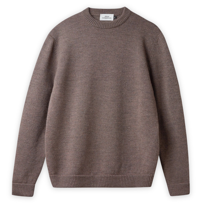 ABOUT COMPANIONS || MORTEN JUMPER PURE MERINO MEL. TAUPE