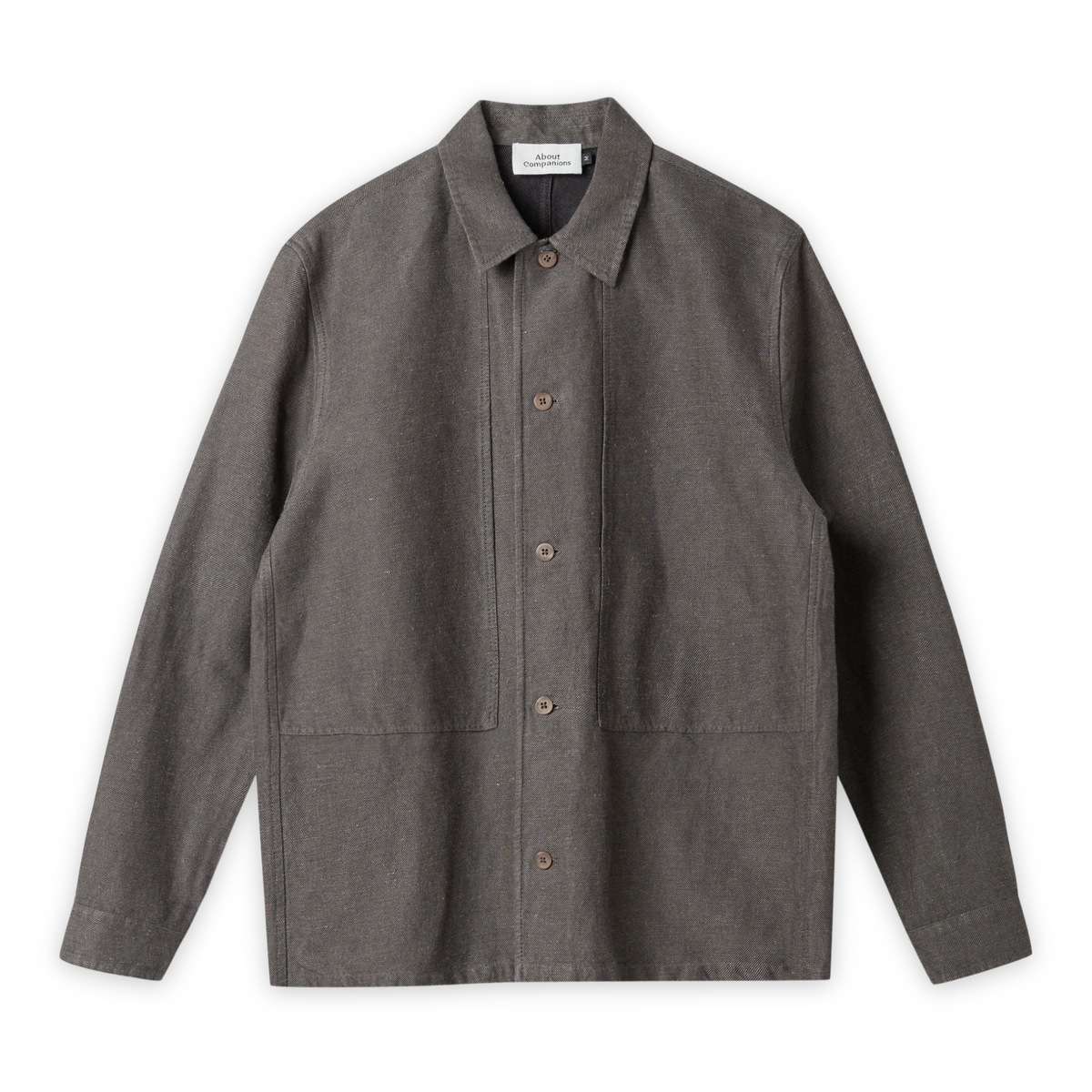 ABOUT COMPANIONS || OWE OVERSHIRT WINTERLINEN TAUPE