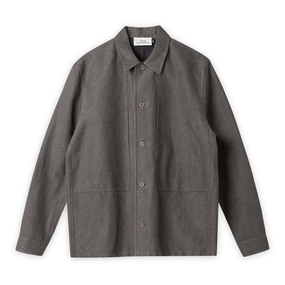 ABOUT COMPANIONS || OWE OVERSHIRT WINTERLINEN TAUPE