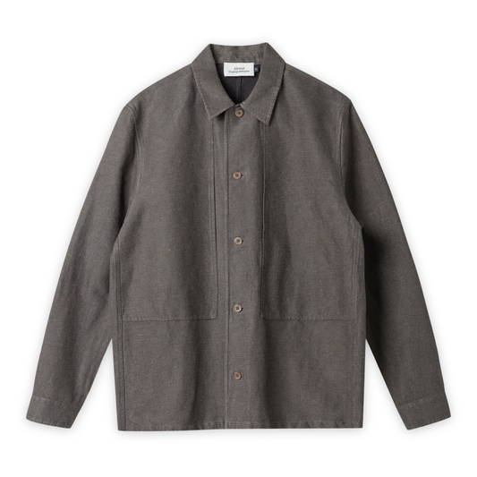 ABOUT COMPANIONS || OWE OVERSHIRT WINTERLINEN TAUPE