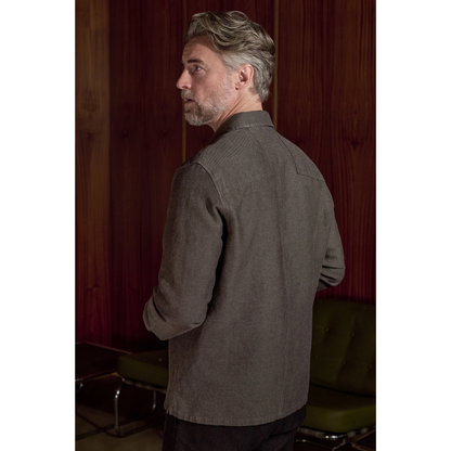 ABOUT COMPANIONS || OWE OVERSHIRT WINTERLINEN TAUPE