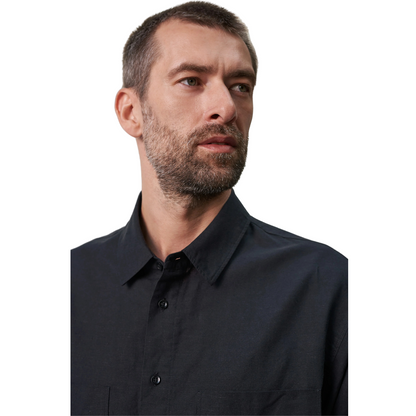 ABOUT COMPANIONS || DARIO SHIRT LINEN BLACK