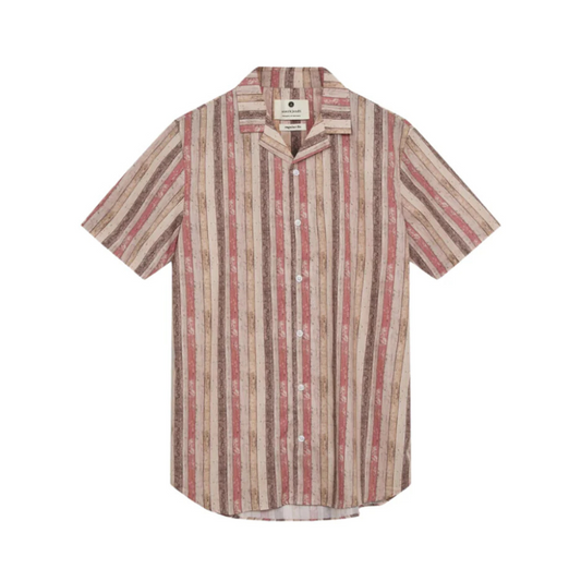 ANERKJENDT || AKLEO S/S POPLIN AOP SHIRT