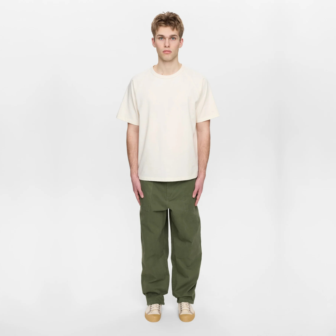 ANERKJENDT || AKJAKOB FATIQUE COTTON PANTS INCENSE