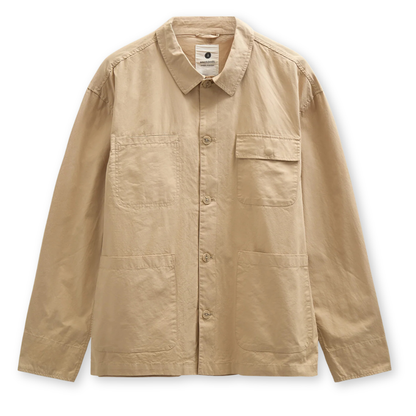 ANERKJENDT || AKODIN COTTON POPLIN OVERSHIRT INCENSE