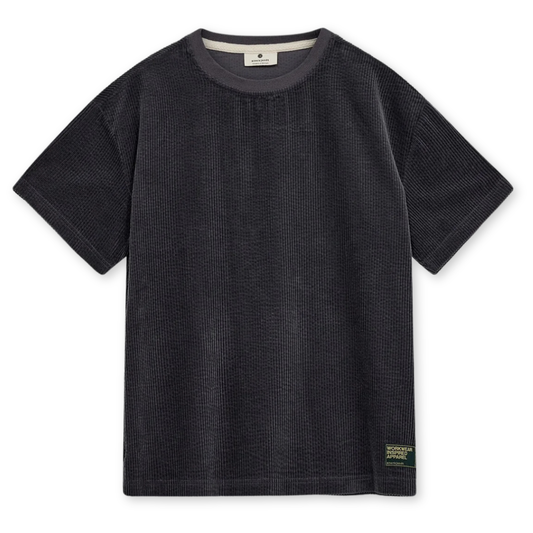 ANERKJENDT || AKVILLADS CORDUROY TEE INDIAN TEAL
