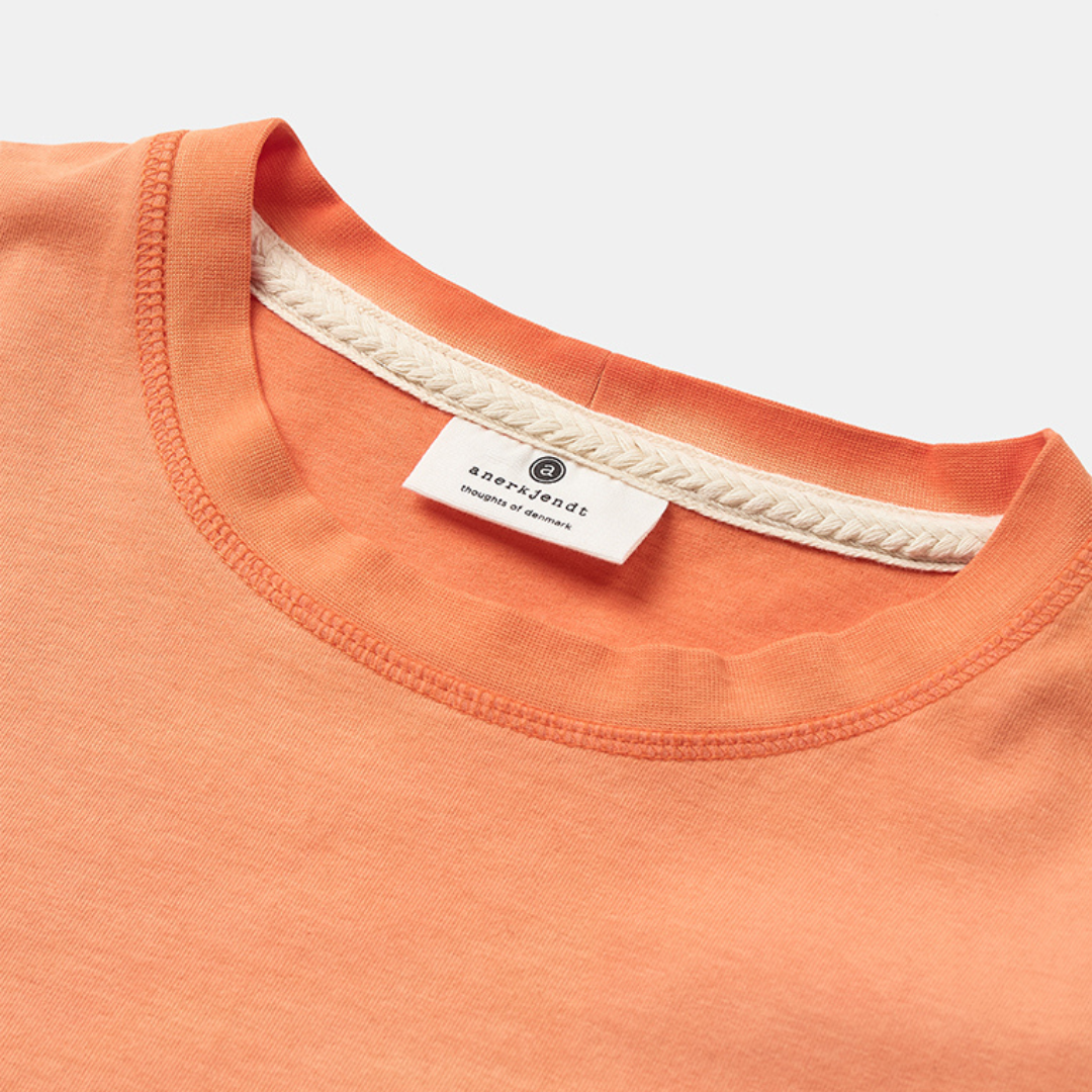 ANERKJENDT || AKVILLADS WASHED TEE ORANGE TIGER