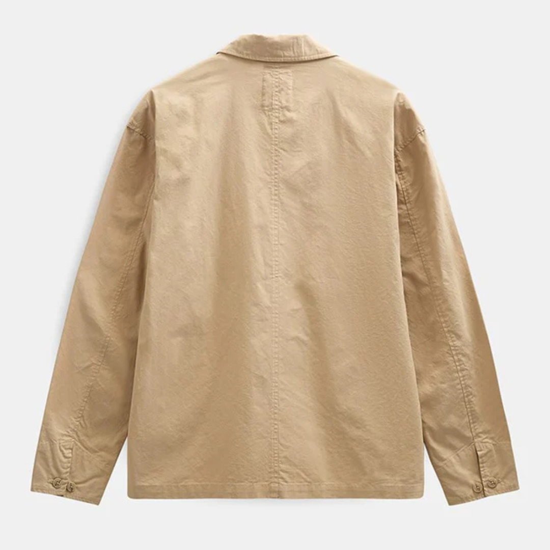 ANERKJENDT || AKODIN COTTON POPLIN OVERSHIRT INCENSE