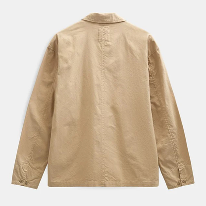 ANERKJENDT || AKODIN COTTON POPLIN OVERSHIRT INCENSE