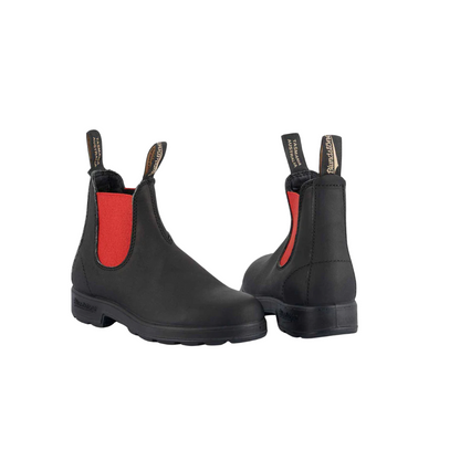 BLUNDSTONE || 508 COLOURED ELASTIC SIDE BLACK RED