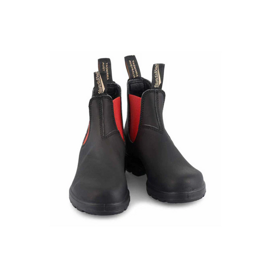 BLUNDSTONE || 508 COLOURED ELASTIC SIDE BLACK RED