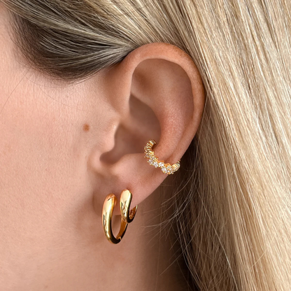 BRANDLINGER || OHRRINGE TAORMINA (KLEIN) GOLD
