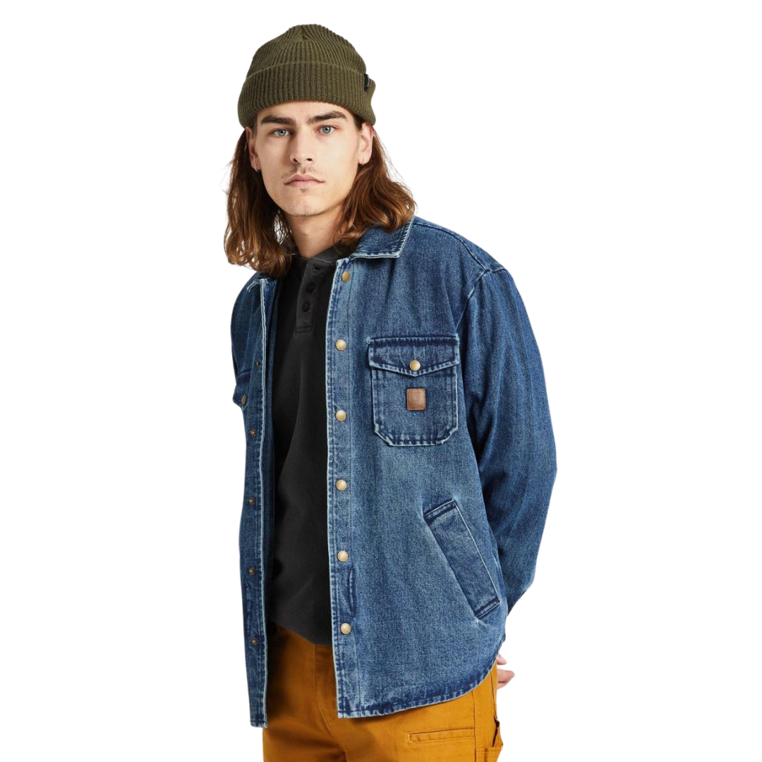 BRIXTON || DURHAM JKT MEDIUM WASH INDIGO