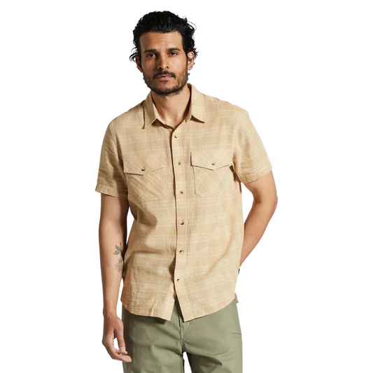 BRIXTON || MEMPHIS LINEN BLEND SAND/OFF WHITE
