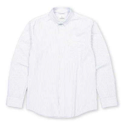 BUTCHER OF BLUE || AIDAN STRIPE SHIRT HORIZON BLUE