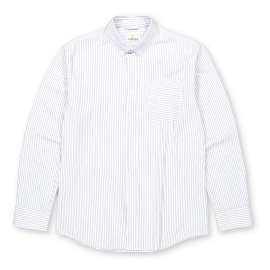 BUTCHER OF BLUE || AIDAN STRIPE SHIRT HORIZON BLUE
