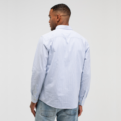 BUTCHER OF BLUE || AIDAN STRIPE SHIRT HORIZON BLUE