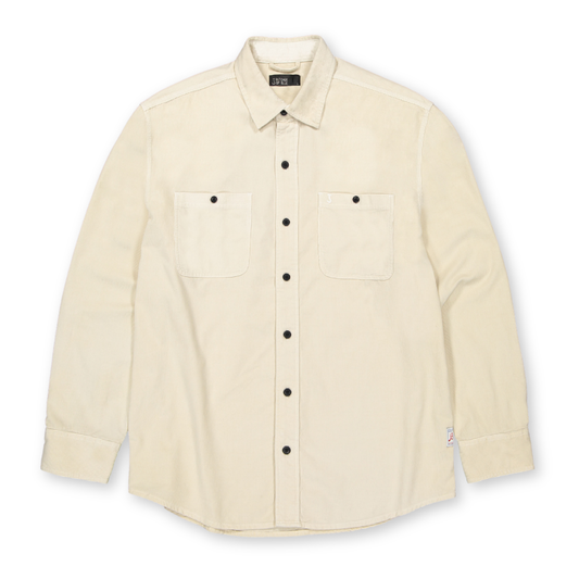 BUTCHER OF BLUE || AIDAN WORKER CORD SHIRT BEIGE GREY