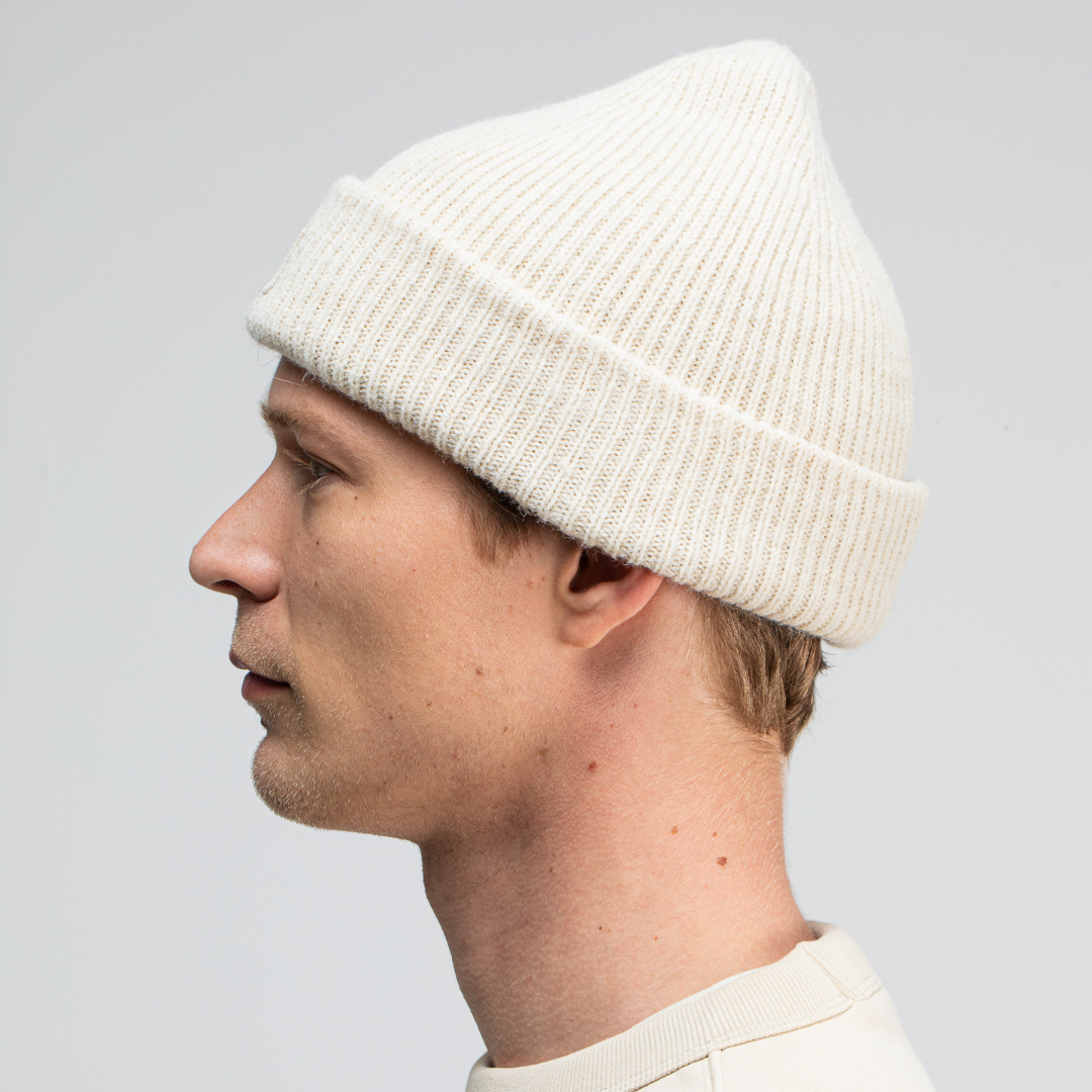 BUTCHER OF BLUE || ARMY WOOL HOOK BEANIE BEIGE GREY