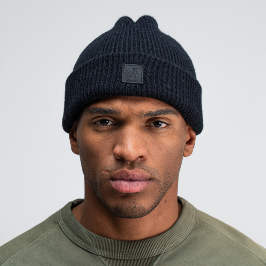 BUTCHER OF BLUE || ARMY WOOL HOOK BEANIE MONTEGO BLACK