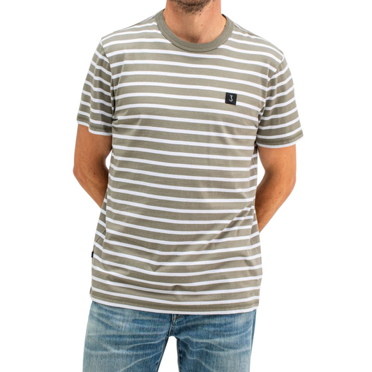 BUTCHER OF BLUE || CLASSIC STRIPE TEE GRANITE GREEN